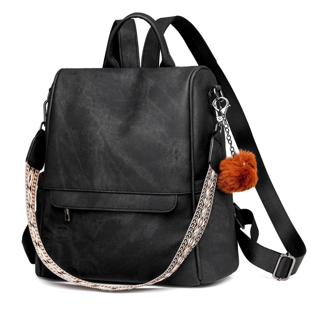 Fashion Backpack Purse, Pu Leather Anti Theft Travel Daypack V :'D